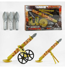 Міномет 729-40 (36) механічний принцип роботи, 3 снаряди з підсвічуванням, в коробці