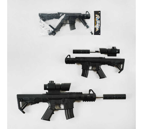 Автомат 918 + (72) стріляє пульками, лазерний приціл, глушник, у пакеті