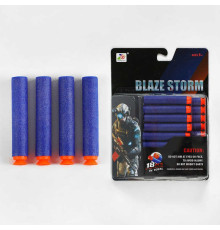 М`які патрони ZC 04 (96/2) 18 штук, гумовий наконечник, на листі