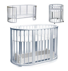 гр Ліжечко БУК "Обрій" колір - сірий, без шухляди DS-8031 (1) маятниковий механізм