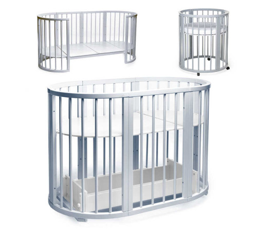 гр Ліжечко БУК "Обрій" колір - сірий, без шухляди DS-8031 (1) маятниковий механізм