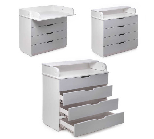 гр Комод-пеленатор МДФ 900 колір - сірий DSK-M902 (1)