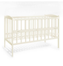 гр Ліжечко дитяче "Райдуга" слонова кістка (1) відкидний бортик, в пакеті