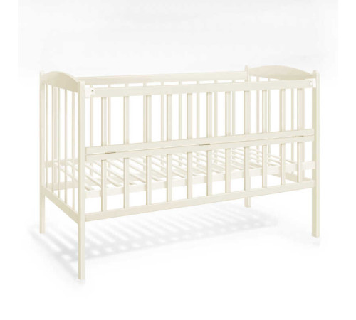 гр Ліжечко дитяче "Райдуга" слонова кістка (1) відкидний бортик, в пакеті