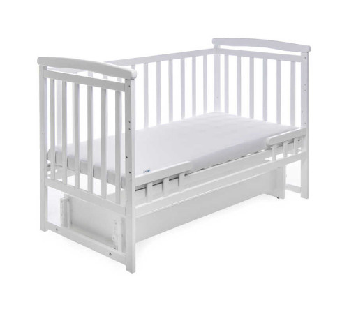 гр Ліжечко "Трансформер" колір - білий, без шухляди DS-1011 (1) маятниковий механізм