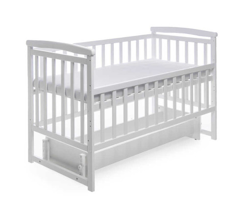 гр Ліжечко "Трансформер" колір - білий, без шухляди DS-1011 (1) маятниковий механізм