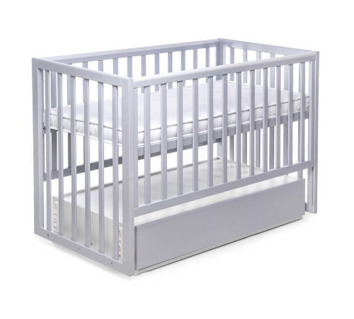 гр Ліжечко БУК "Чарівне" колір - сірий, з шухлядою DS-402 (1) маятниковий механізм