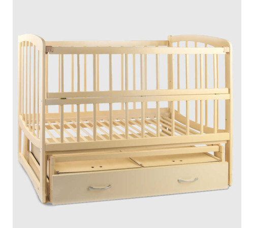 гр Ліжечко дерев. маятник + шухляда - відкидний, "Комета" С-96867 (1) вільха - колір слонова кістка