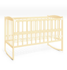 гр Ліжечко-гойдалка дитяче "Райдуга" слонова кістка (1) відкидний бортик, в пакеті