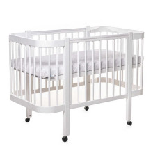 гр Ліжечко БУК "Світанок" колір - білий, без шухляди DS-9013 (1) маятниковий механізм