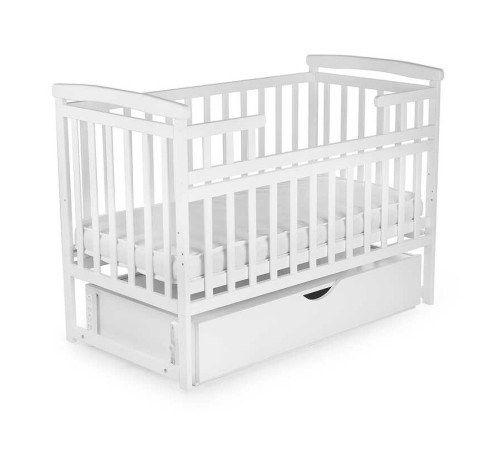 гр Ліжечко "Трансформер" колір - білий, з шухлядою DS-101 (1) маятниковий механізм