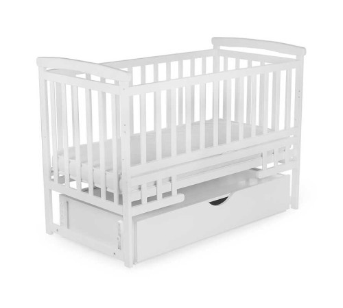 гр Ліжечко "Трансформер" колір - білий, з шухлядою DS-101 (1) маятниковий механізм