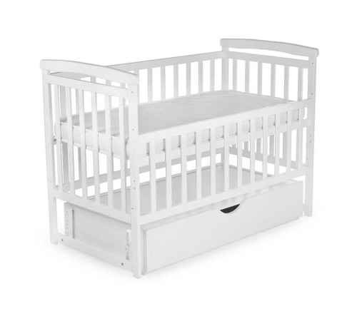 гр Ліжечко "Трансформер" колір - білий, з шухлядою DS-101 (1) маятниковий механізм