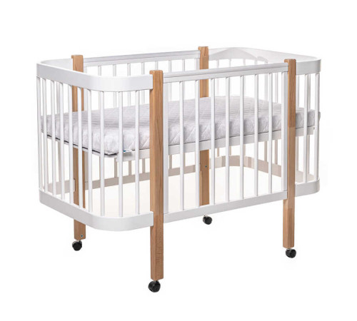 гр Ліжечко БУК "Світанок" колір біло-натуральний, без шухляди DS-9011 (1) маятниковий механізм