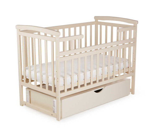 гр Ліжечко "Трансформер" колір - ваніль, з шухлядою DS-102 (1) маятниковий механізм