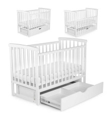 гр Ліжечко БУК "Мрія" колір - білий, з шухлядою DS-201 (1) маятниковий механізм