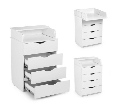 гр Комод-пеленатор 600 колір - білий DSK-601 (1)