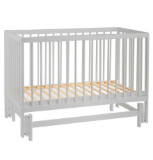 гр Ліжечко дитяче "КАЗКА-2" (1) шарнир-підшипник з висувною паличкою (Сірий+Сіра паличка)