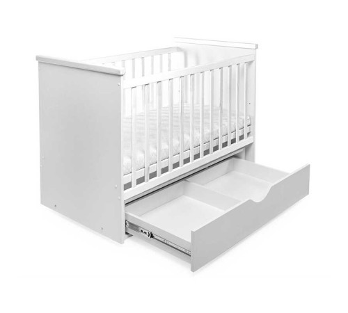 гр Ліжечко БУК "Хмаринка" колір - білий, з шухлядою + опускне DS-7011 (1) маятниковий механізм