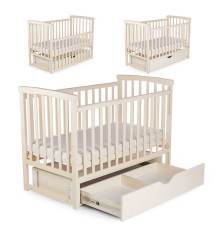 гр Ліжечко БУК "Мрія" колір - ваніль, з шухлядою DS-202 (1) маятниковий механізм