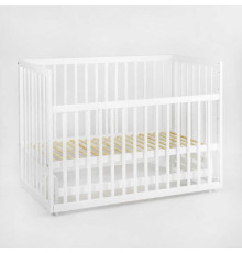 гр Ліжечко дитяче "Софія-2" - шарнір-підшипник з опускною боковиною, біла палочка (Білий)