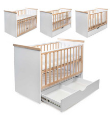 гр Ліжечко БУК "Хмаринка" колір - натуральний, з шухлядою + опускне DS-7021 (1) маятниковий механізм