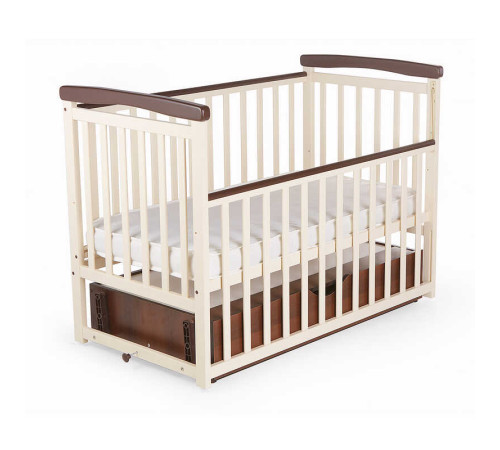 гр Ліжечко БУК "Мрія" колір ванільно-горіховий, з шухлядою DS-302 (1) маятниковий механізм