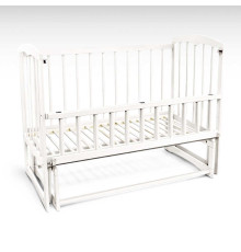 гр Ліжечко дитяче "Спимо" С-137470 маятник, відкидний борт, вільха - колір білий