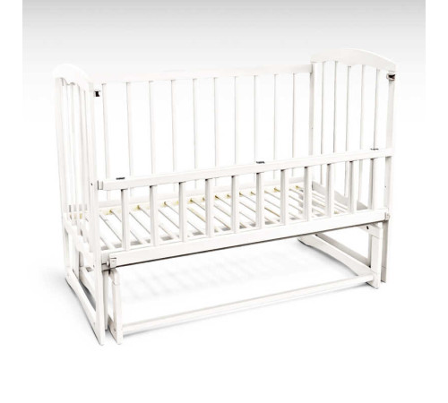 гр Ліжечко дитяче "Спимо" С-137470 маятник, відкидний борт, вільха - колір білий