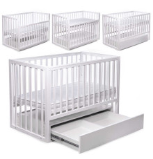 гр Ліжечко БУК "Чарівне" колір - білий, з шухлядою DS-401 (1) маятниковий механізм