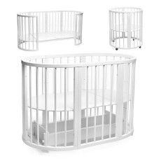 гр Ліжечко БУК "Обрій" колір - білий, без шухляди DS-8011 (1) маятниковий механізм