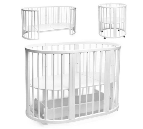 гр Ліжечко БУК "Обрій" колір - білий, без шухляди DS-8011 (1) маятниковий механізм