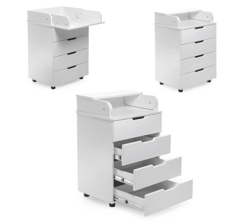 гр Комод-пеленатор МДФ 600 колір - білий DSK-M601 (1)