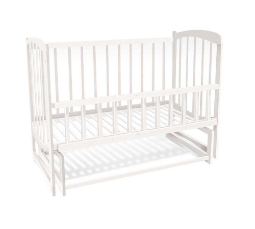 гр Ліжечко дерев`яне, маятник, відкидний борт, "Комета" (1) вільха - колір білий