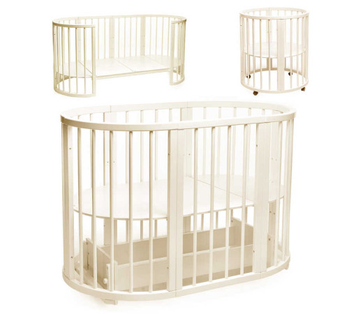 гр Ліжечко БУК "Обрій" колір - ваніль, без шухляди DS-8021 (1) маятниковий механізм