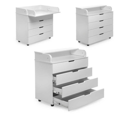 гр Комод-пеленатор МДФ 900 колір - білий DSK-M901 (1)