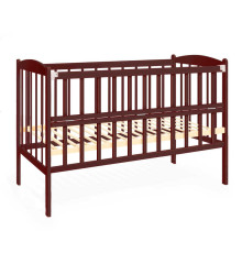 гр Ліжечко дитяче "Райдуга" колір - шоколад (1) відкидний бортик, в пакеті