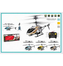 Гелікоптер на радіокеруванні HF 8357 (36) 3 кольори, пульт 2,4 G, вбудований акумулятор, гіроскоп, підсвічування, у коробці, ВИДАЄТЬСЯ ТІЛЬКИ МІКС ВИДІВ