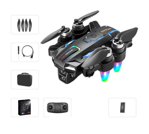 Квадрокоптер на радіокеруванні A 22 (36) акумулятор, USB-кабель, викрутка, пульт, кольорове підсвічування, HD камера, сумка для зберігання, додаток, в коробці