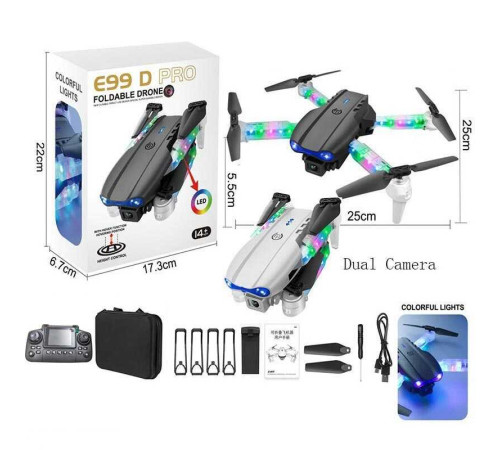 Квадрокоптер на радіокеруванні E 99 D PRO (36) в коробці