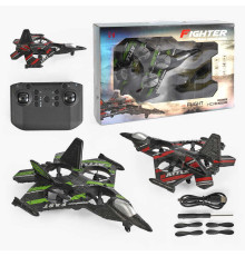Літак на радіокеруванні LH-X 81 (24) 2 кольори, підсвічування, пульт 2.4 GHz, запасні лопаті, викрутка, коробці