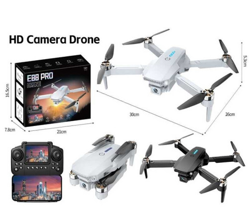 Квадрокоптер E 88 PRO Штрихкод = 80281 (36) в коробці – в наличии! Купите сейчас у KAZKOVA