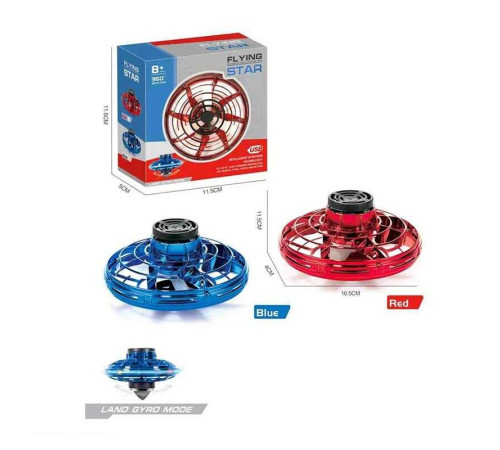 Літаюча тарілка A 188 (120) 2 кольори, вбудований акумулятор, підсвічування, дзиґа, інструкція, в коробці – в наличии! Купите сейчас у KAZKOVA