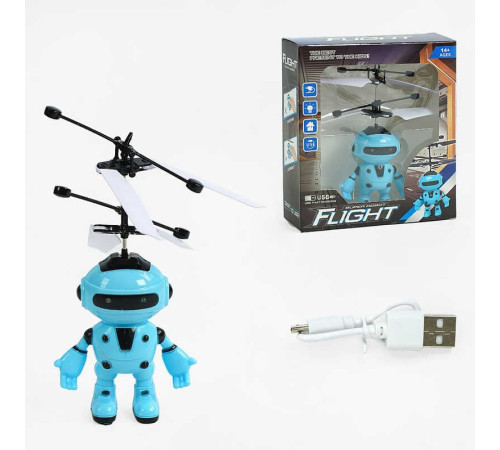 Робот літаючий HFD 817 (120) підсвічування, сенсорне керування, вбудований акумулятор, USB-кабель, в коробці – в наличии! Купите сейчас у KAZKOVA