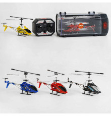 Гелікоптер на радіокеруванні LD 662 (24/2) 4 кольори, 2 види зарядки, вбудований акумулятор 3.7V, гіроскоп, підсвічування, у боксі, МІКС