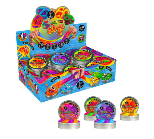 гр Жуйка для рук "Chameleon Gum" ChGUM-01-01U,02U,03U,04U УКР. (12) "Danko toys", ЦІНА ЗА 1 ШТУКУ гр Жуйка для рук "Chameleon Gum" ChGUM-01-01U,02U,03U,04U УКР. (12) "Danko toys", ЦІНА ЗА 1 ШТУКУ