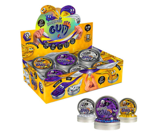 гр Жуйка для рук "Magnetic Gum" MgGUM-01-01U,02U,03U УКР. (12) "Danko toys", ЦІНА ЗА 1 ШТУКУ гр Жуйка для рук "Magnetic Gum" MgGUM-01-01U,02U,03U УКР. (12) "Danko toys", ЦІНА ЗА 1 ШТУКУ