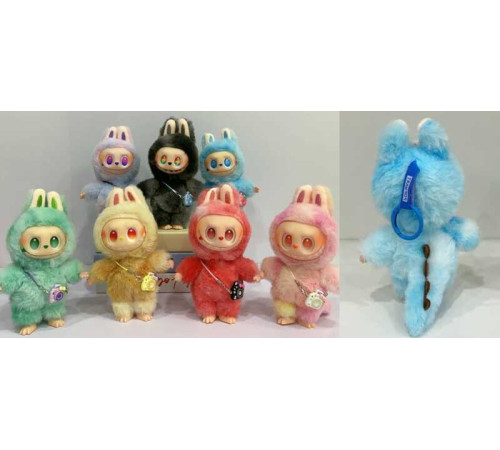 М`яка іграшка-брелок M 19808 (240) ЦІНА ЗА 1 ШТУКУ, висота 20 см, карабін, стопи та долоні обертаються, аксесуар, ВИДАЄТЬСЯ МІКС