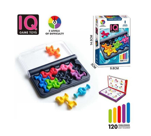 Логічна гра IQ 18 (144) 120 рівнів, інструкція, в коробці