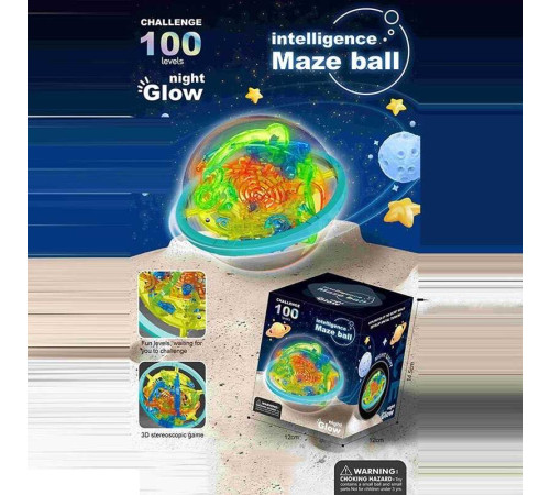 Лабіринт 1613-2 (72/2) 100 шляхів, світиться у темряві, 3D формат гри, в коробці – в наличии! Купите сейчас у KAZKOVA